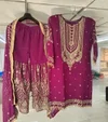 Kb 3315 Heavy Georgette With Embroidery Sequence Work Sharara Suits
